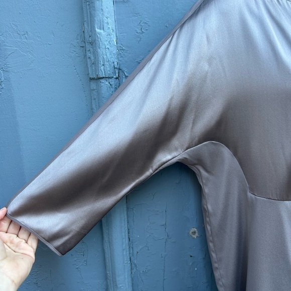 Fabiana Filippi Champagne Silk Dress, Size Large - Picture 13 of 15